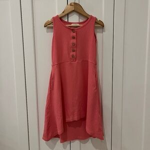 Vignette sleeveless dress with pockets